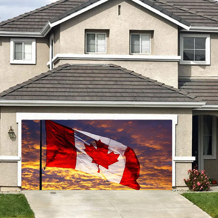 Canada Patriotic  Independence Day Garage Door Mural