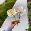 Cadeau color&eacute; de fleur de cristal de rose de galaxie pour la f&ecirc;te des m&egrave;res- pour la f&ecirc;te des m&egrave;res