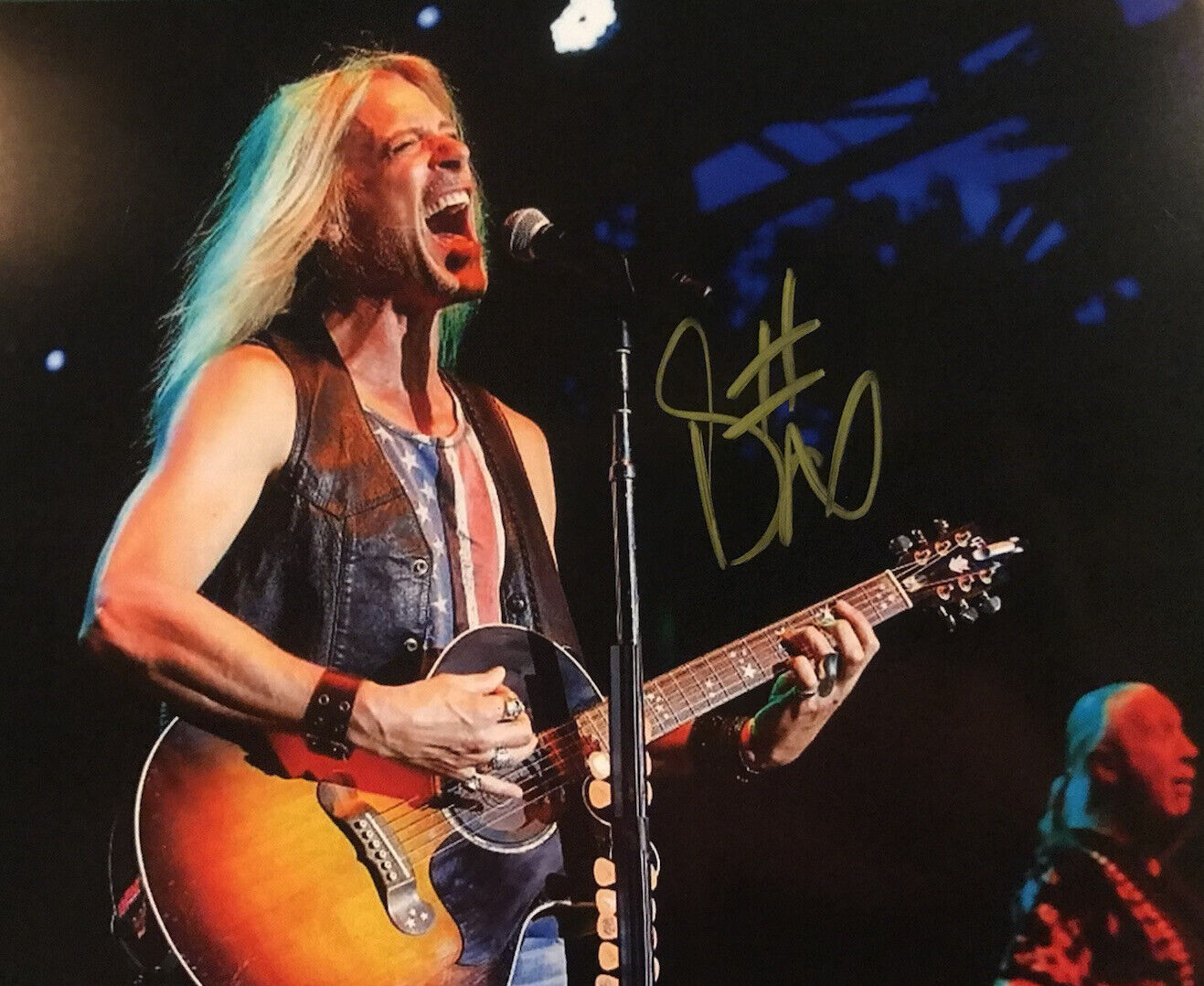 DEREK SHARP HAND SIGNED 8x10 Photo Poster painting THE GUESS WHO ORIGINAL LEAD SINGER AUTOGRAPH