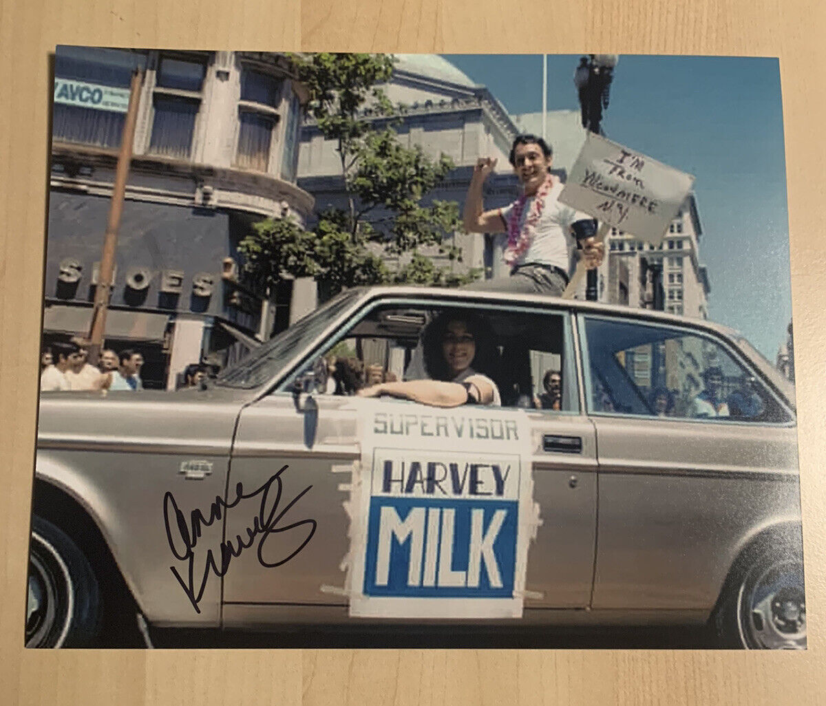 ANNE KRONENBERG HAND SIGNED 8x10 Photo Poster painting AUTOGRAPHED HARVEY MILK ASSISTANT COA