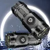 Bright LED Flashlight USB Rechargeable Portable Outdoor FlashLight 18350 Battery