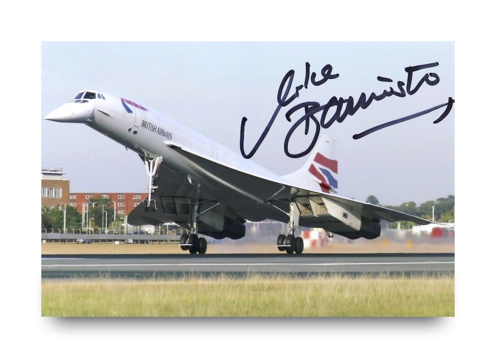 Mike Bannister Signed 6x4 Photo Poster painting Chief Concorde Pilot Autograph Memorabilia + COA