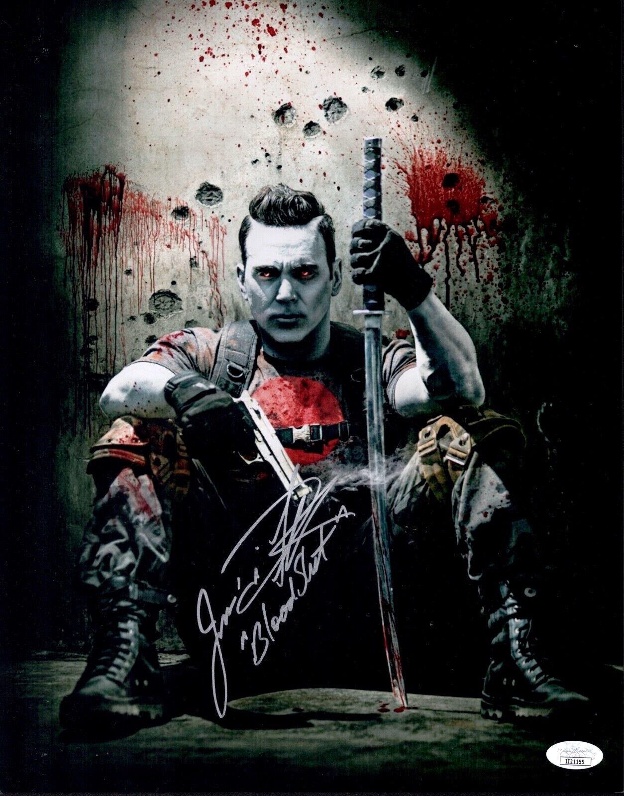 JASON DAVID FRANK Signed BLOODSHOT 11x14 Photo Poster painting In Person Autograph JSA COA Cert