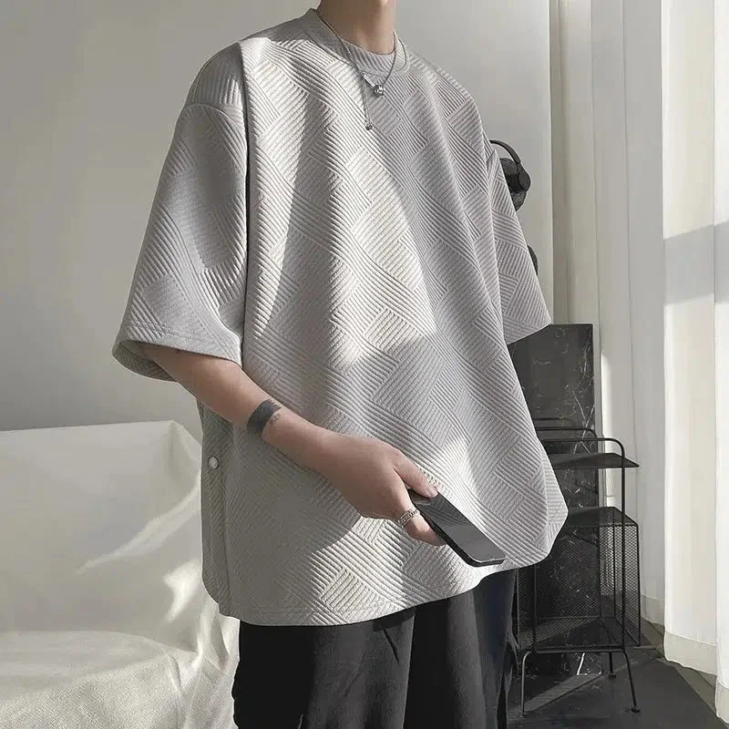 Brownm Boy Snap Button Up Tee