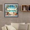 (40*40cm)Sea View - Full Round Drill Diamond Painting