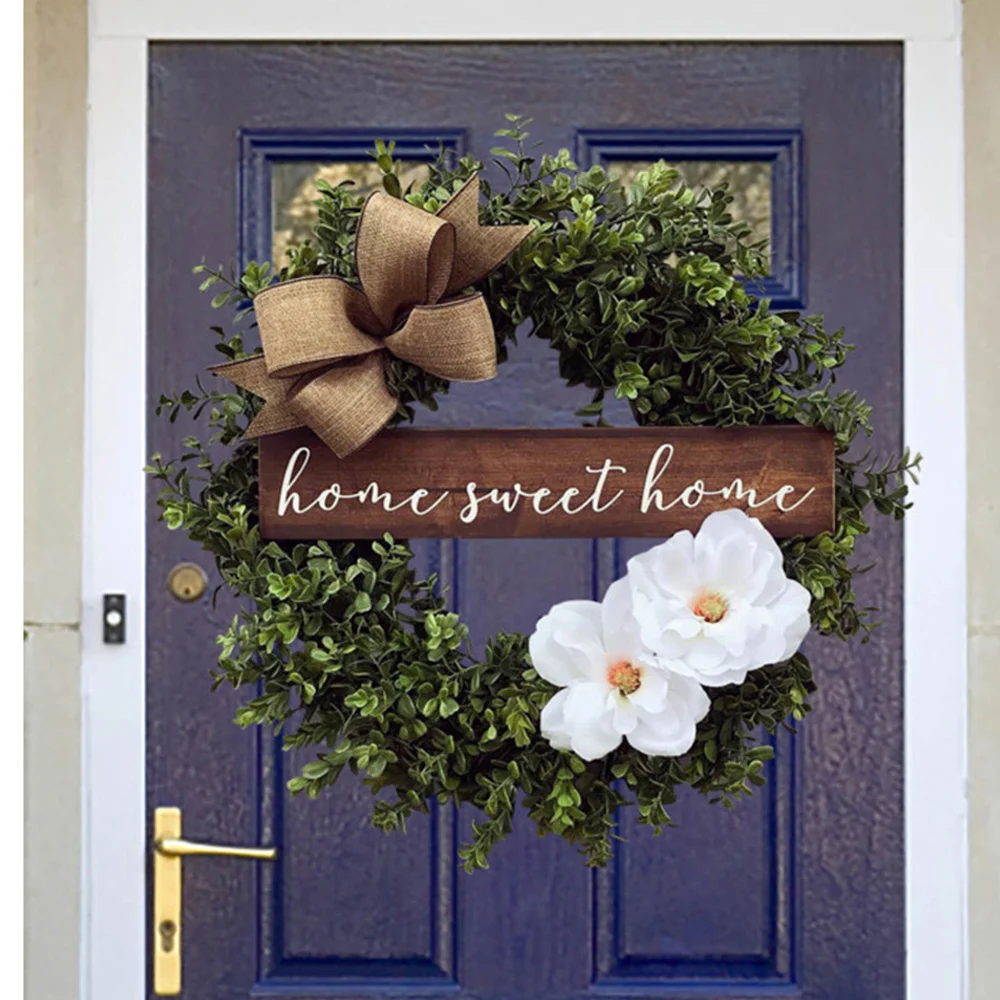 Green Leaf Small Fresh Letter Brand Garland Door Hanging