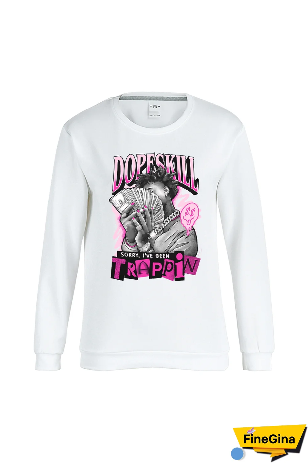 Blue Casual Daily Print Patchwork O Neck Tops