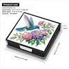 Diamond Painting PU Flowers Birds Note Box with 160 Sheets for Office Home