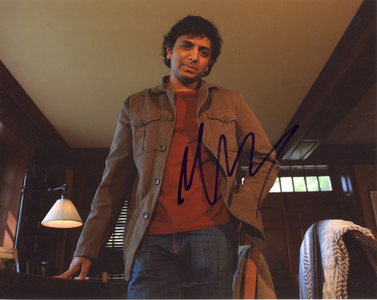 ~~ M. NIGHT SHYAMALAN Authentic Hand-Signed GLASS - UNBREAKABLE