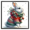 Winter Rabbit-18CT Stamped Cross Stitch 30*30cm/11.81*11.81in