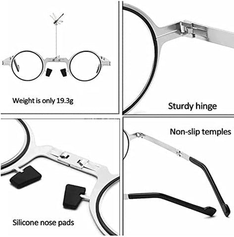 Ultralight Titanium Screwless Foldable Glasses Reading Glasses – Rrsstore