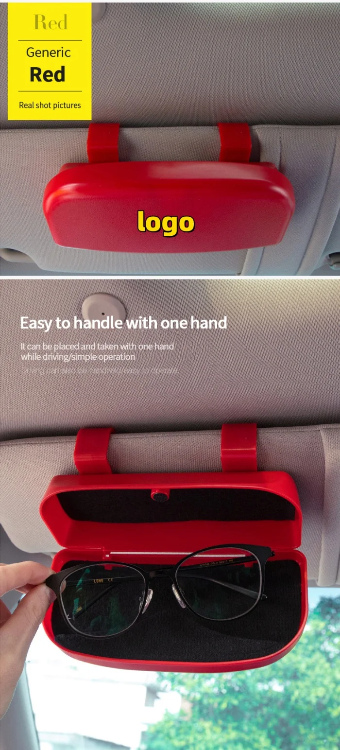 Car glasses case Car glasses clip Magnetic opening and closing