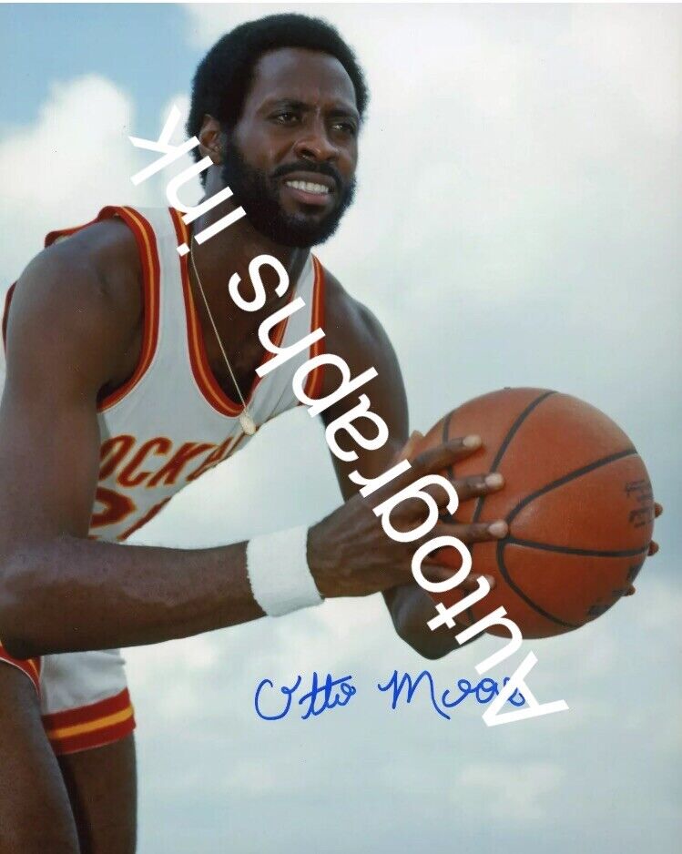 Otto Moore Autographed 8x10 Houston Rockets  Shipping