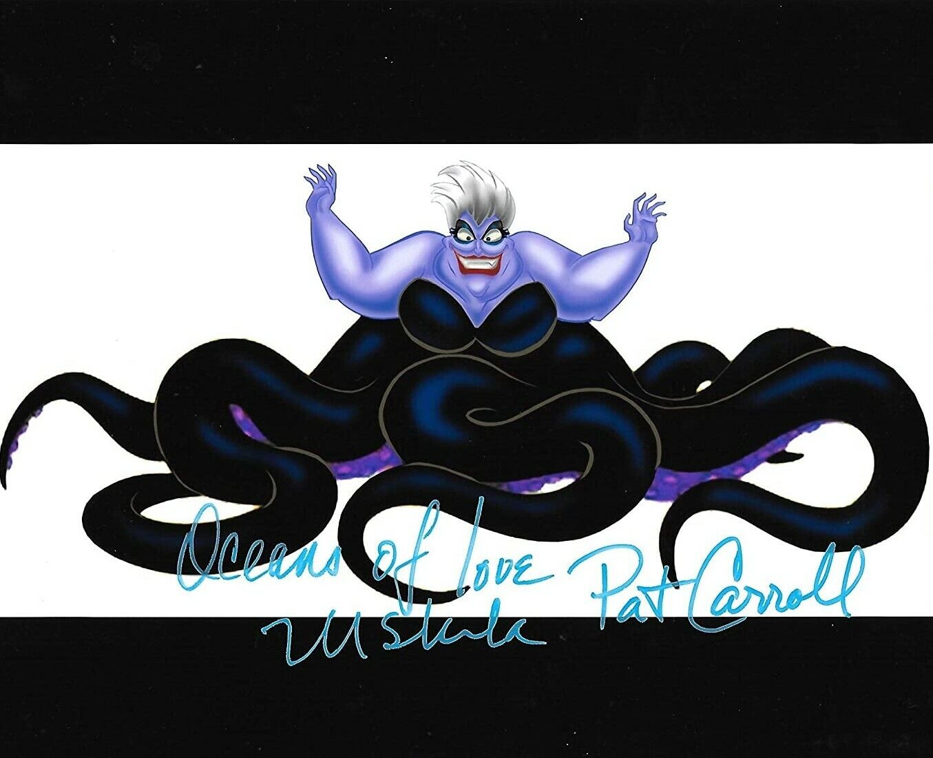Pat Carroll Ursula Original Autographed 8X10 Photo Poster painting - The Little Mermaid #11