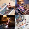 Stylo &agrave; peinture en diamant &eacute;lectrique pour adultes aspirateur sans fil en diamant stylos d&rsquo;art avec lumi&egrave;re LED Type C aliment&eacute;s pour perceuses carr&eacute;es rondes et AB
