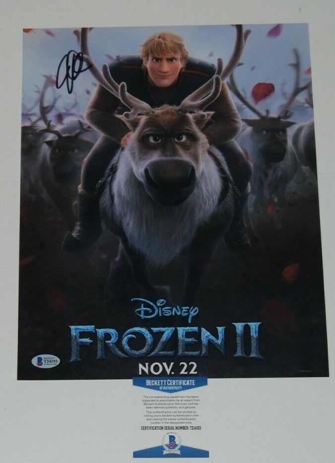 JONATHAN GROFF signed (FROZEN II) Movie 11X14 *Kristoff* Photo Poster painting BECKETT BAS