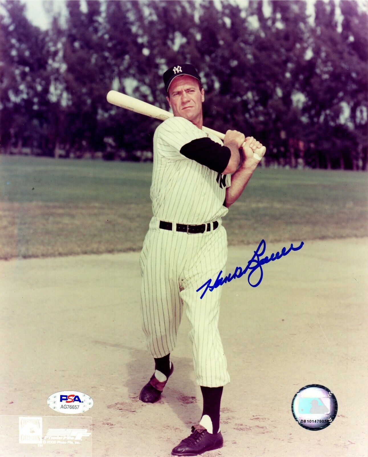 Hank Bauer autographed signed MLB New York Yankees 8x10 Photo Poster painting PSA COA