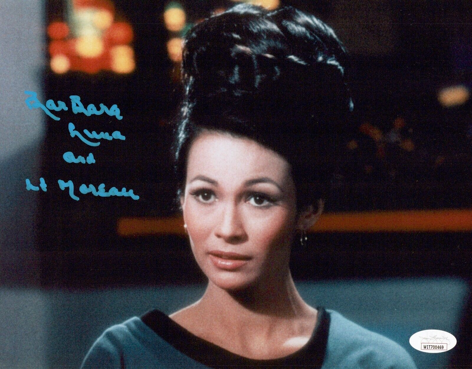 BARBARA LUNA Signed 8x10 STAR TREK ORIGINAL SERIES Photo Poster painting Authentic Auto JSA COA