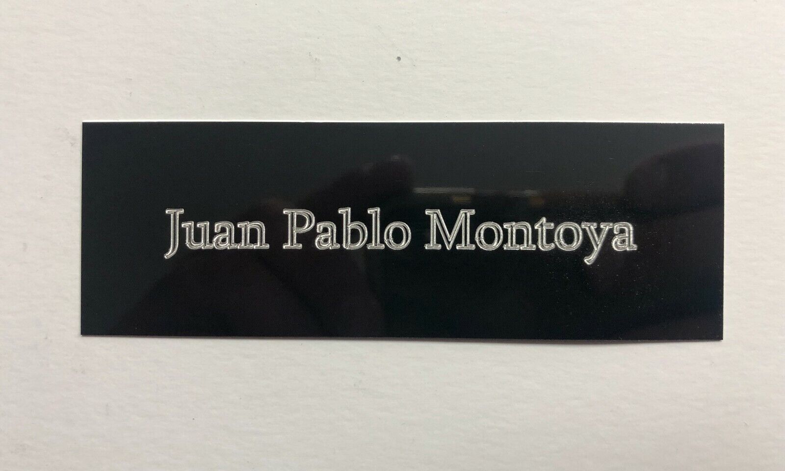 Juan Pablo Montoya - 105x35mm Engraved Plaque Plate for Signed F1 Photo Poster painting Display