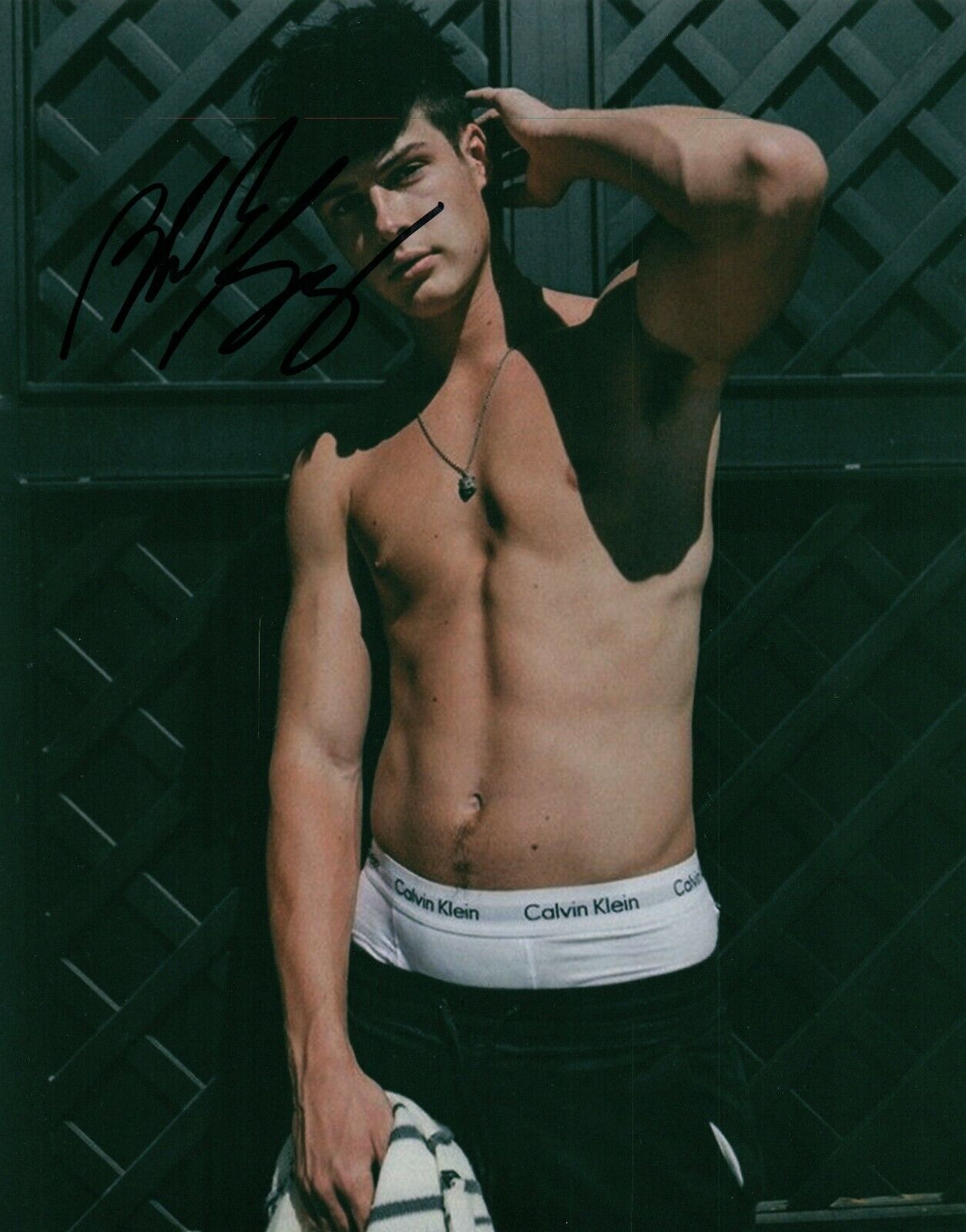 Blake Gray Tik Tok Shirtless Signed Autographed 8x10 Photo Poster painting Actor COA 5