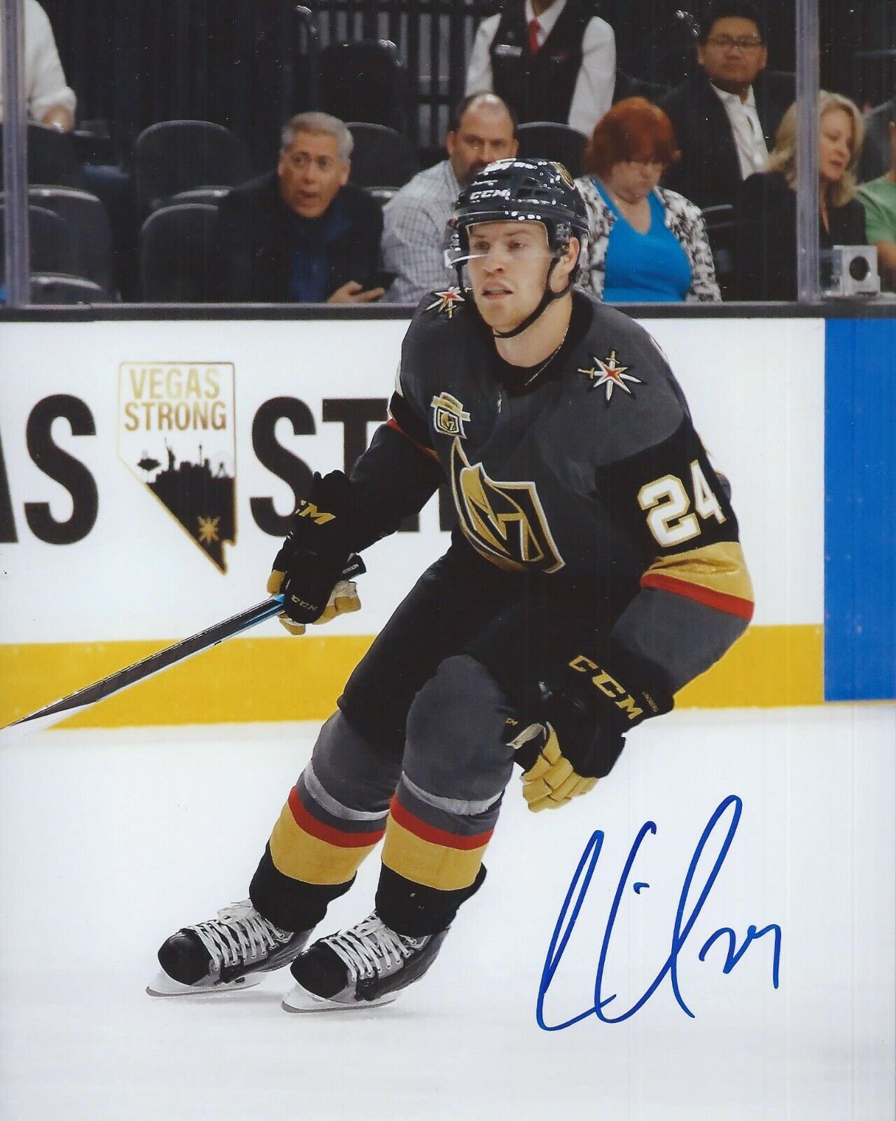 Oscar Lindberg Signed 8x10 Photo Poster painting Vegas Golden Knights Autographed COA B