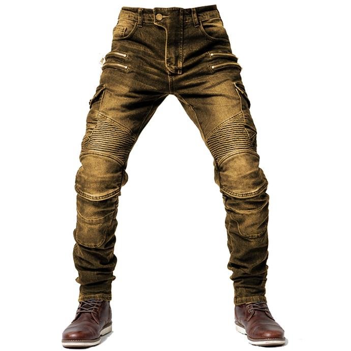 Motorcycle Riding Mens Pants with Knee Pads / [viawink] /