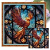 (Multi-Style) Phoenix Colorful Bird - 18CT Stamped Cross Stitch 35*35cm/13.78*13.78in