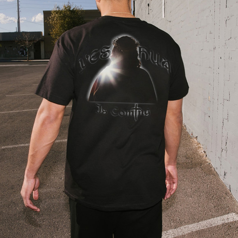 Loveciss®/ Personalized Jesus Back Printed Short-Sleeved Men'S T-Shirt