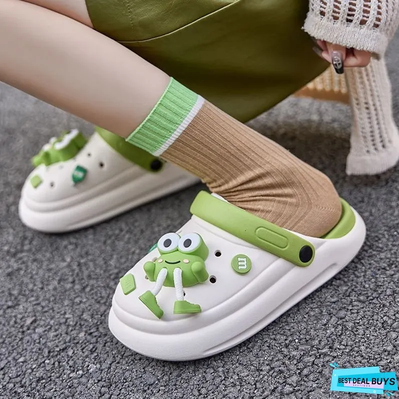 Cute Cartoon Frog Garden Clog