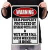 Warning - Vintage Metal Signs(12*16Inch) - Warning