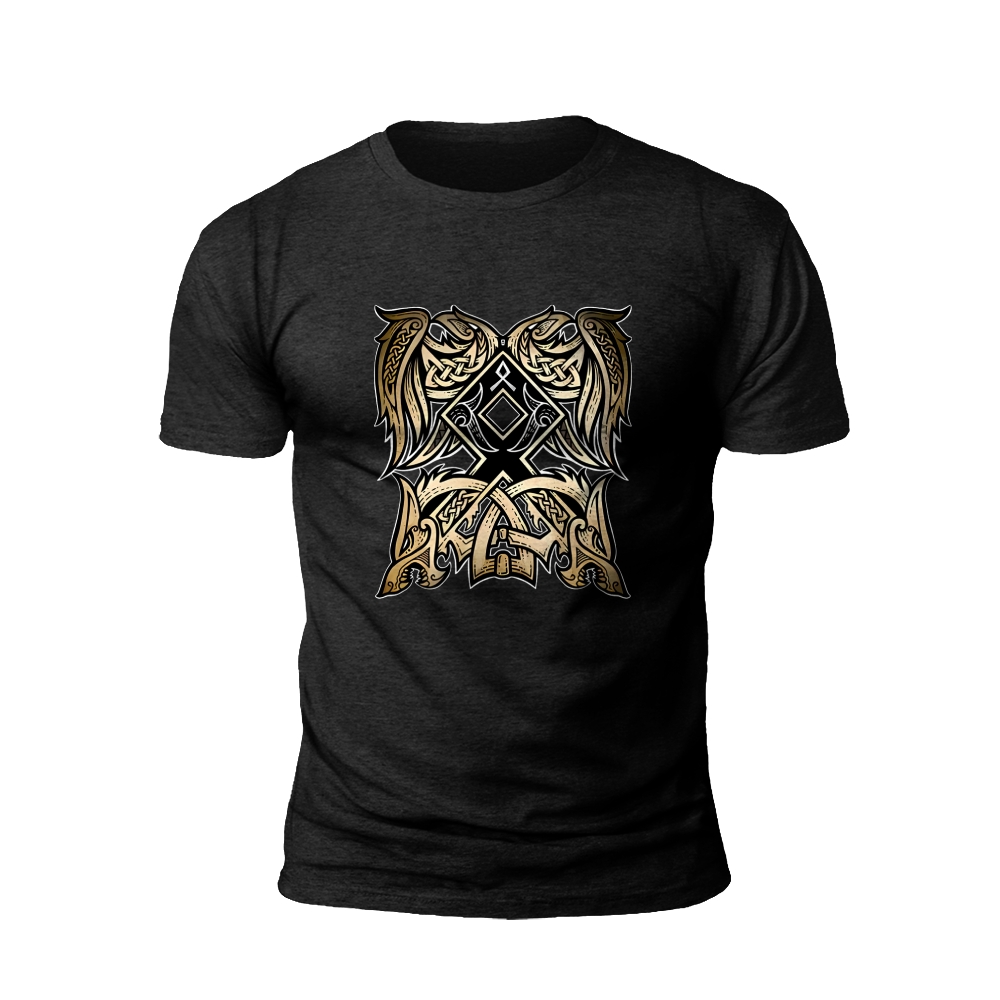 Wings of Valhalla: Norse Mythology Inspired T-shirt