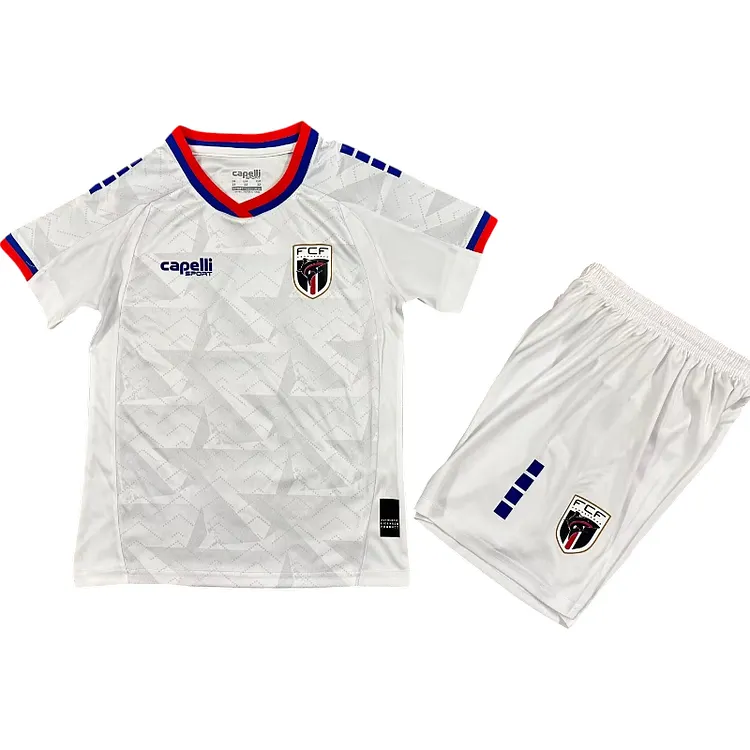 Kids cape verde 2026 World Cup Away Jersey 1:1 Thai Quality