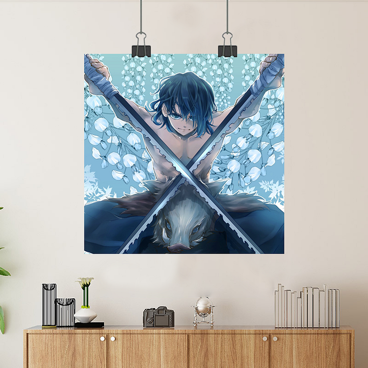 Demon Slayer-Hashibira Inosuke/Custom Poster/Canvas/Scroll Painting/Magnetic Painting