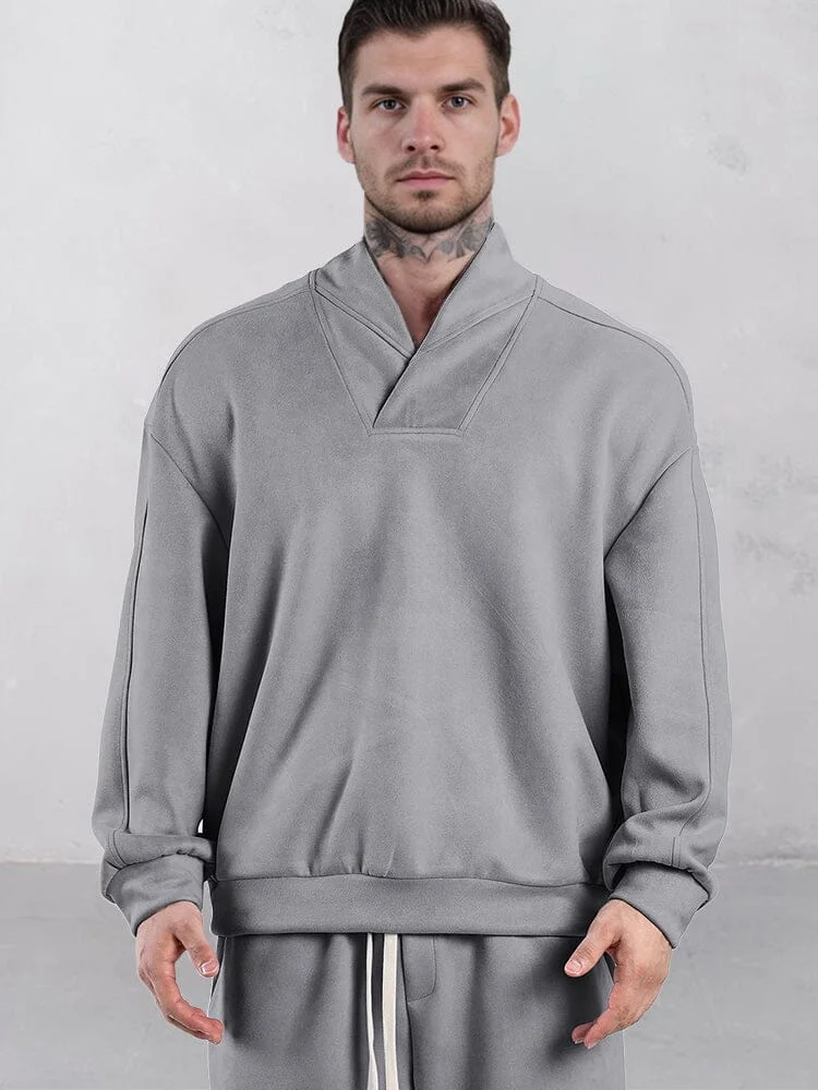 Urban Relaxed Fit Suede Sweatshirt QueenFunky