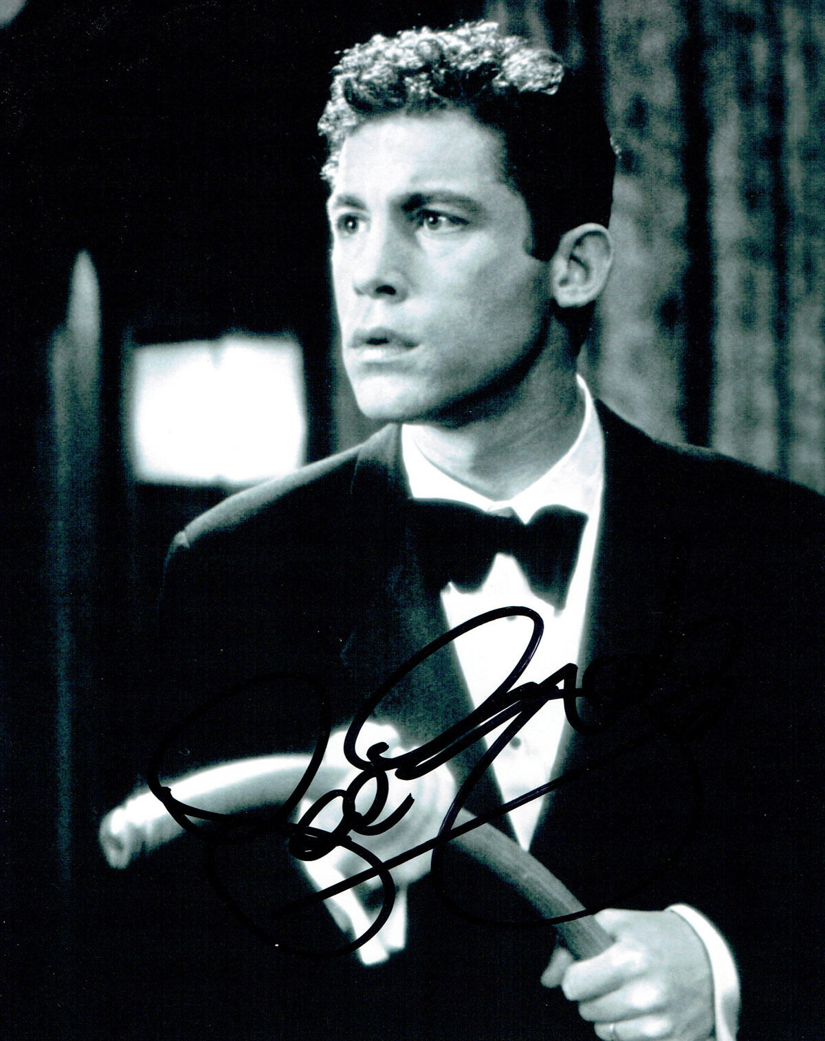 Lee EVANS SIGNED Autograph Early Portrait Photo Poster painting AFTAL COA Stand Up Comedian