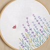 【10 PCS】Water Soluble Spring Floral Hand Embroidery Pattern,peel and stick paper for ornaments
