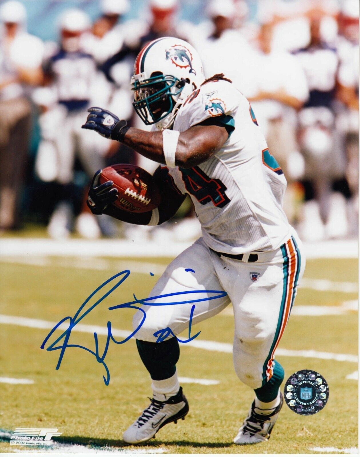 Ricky Williams #0 8x10 Signed Photo Poster painting w/ COA Miami Dolphins