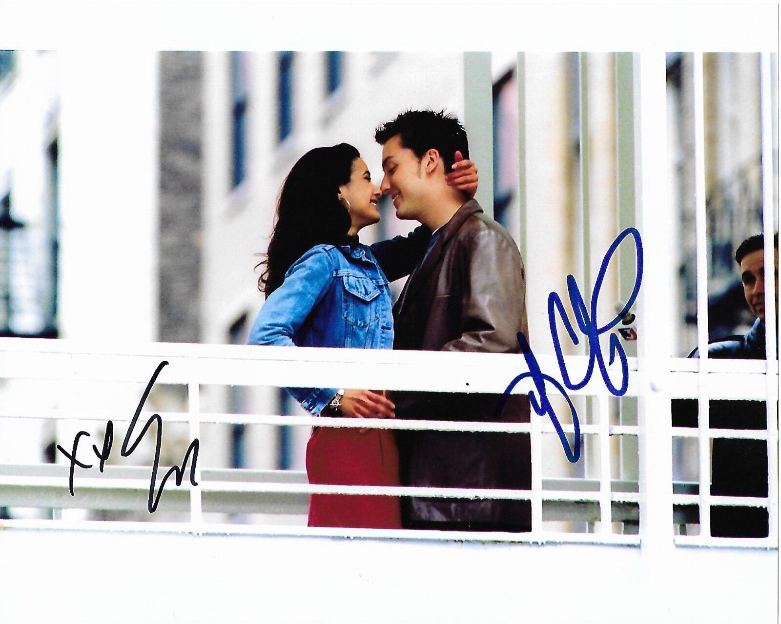 ON THE LINE AUTOGRAPHED Photo Poster painting SIGNED 8X10 #6 EMMANUELLE CHRIQUI LANCE BASS