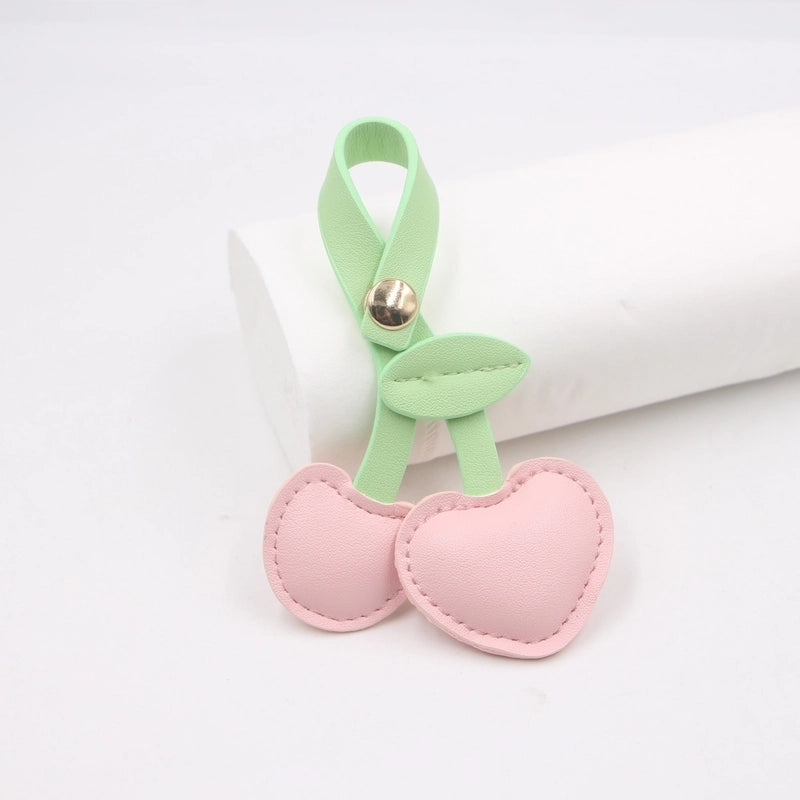 Pastoral Style Cherry Leather Bag High-end Pendant Cherry Retro Bag Keychain Hanging Ornaments