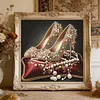 High Heels Special Shaped 5D DIY Partial Drill Diamonds Dots Gem Art Kits for Adults Beginners Home Decor Diamonds Paintings Gem Art 11.81 X11.81inch