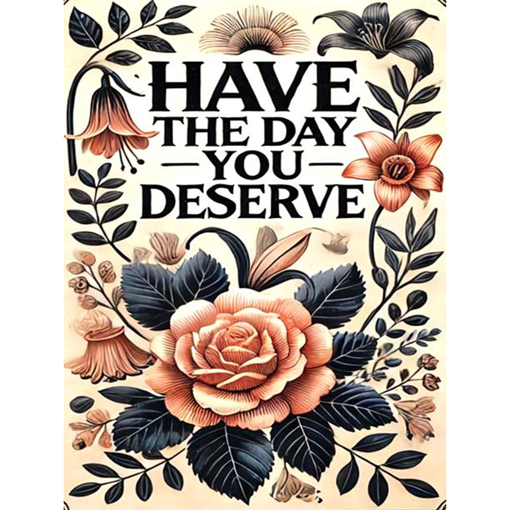 Blooming Flowers 30*40cm(canvas) full round drill diamond painting