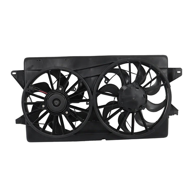 SEBLAFF Dual Radiator Cooling Fan with Shroud Assembly Replacement for 2004-2007 Freestar/Monterey 5F2Z8C607CB 620144