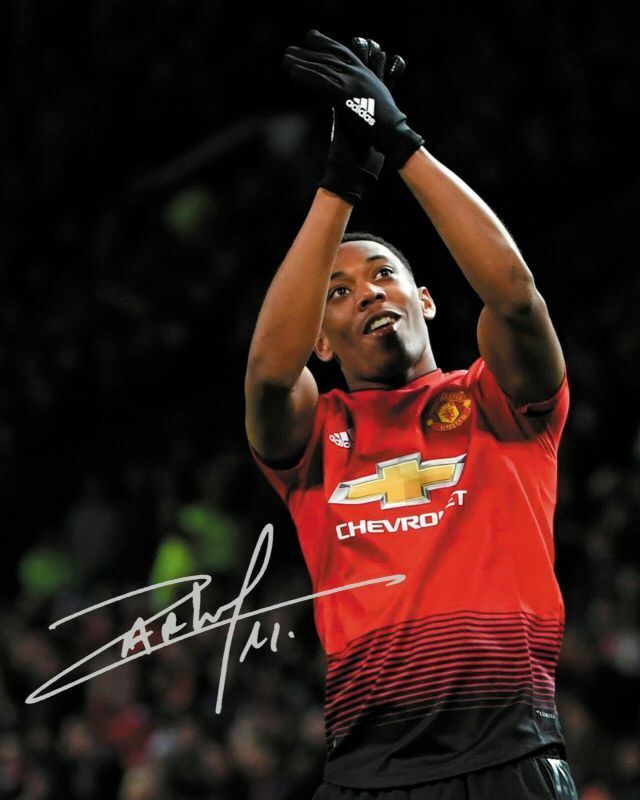 Anthony Martial - Manchester United Autograph Signed Photo Poster painting Print