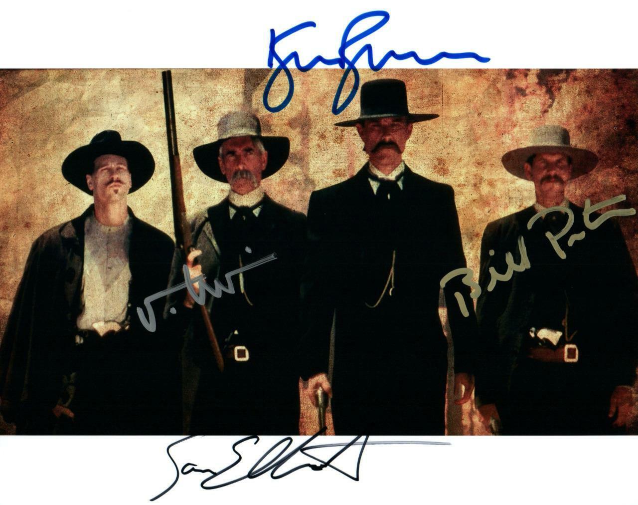 Val Kilmer Sam Elliott Russell Paxton 8x10 signed Photo Poster painting autographed Picture COA