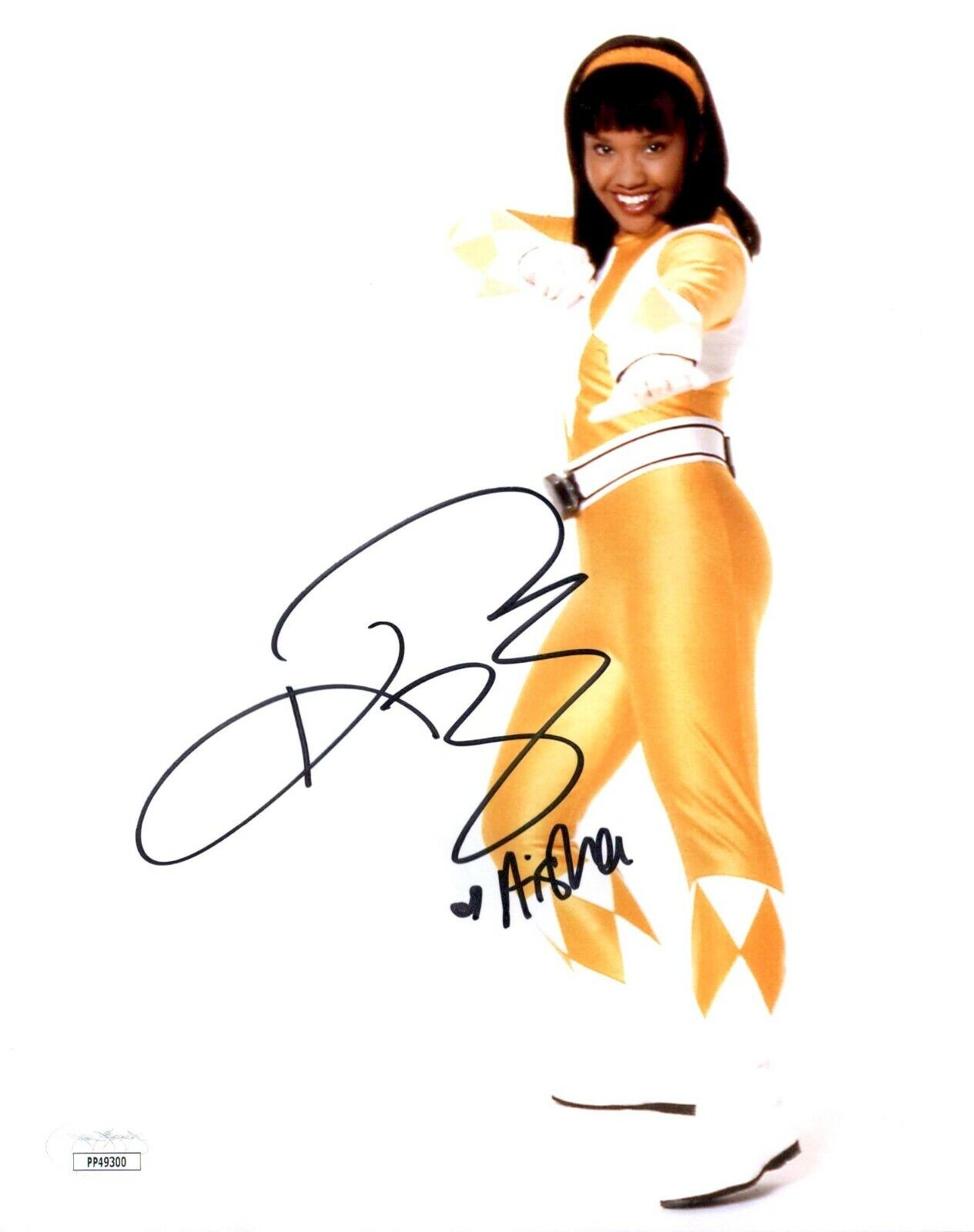 KARAN ASHLEY Signed MIGHTY MORPHIN POWER RANGERS 8x10 Photo Poster painting with JSA COA