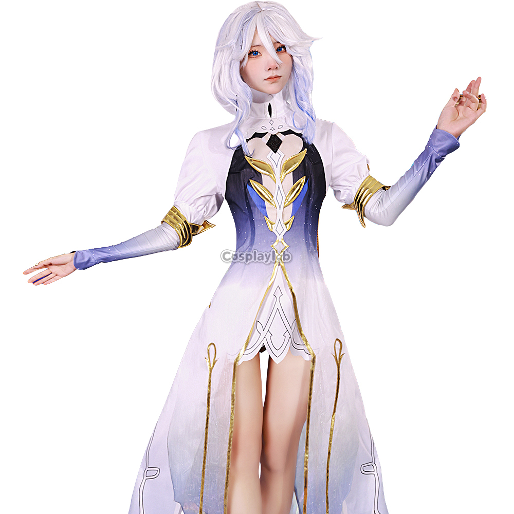 Genshin Impact Focalors Cosplay Costume Outfit