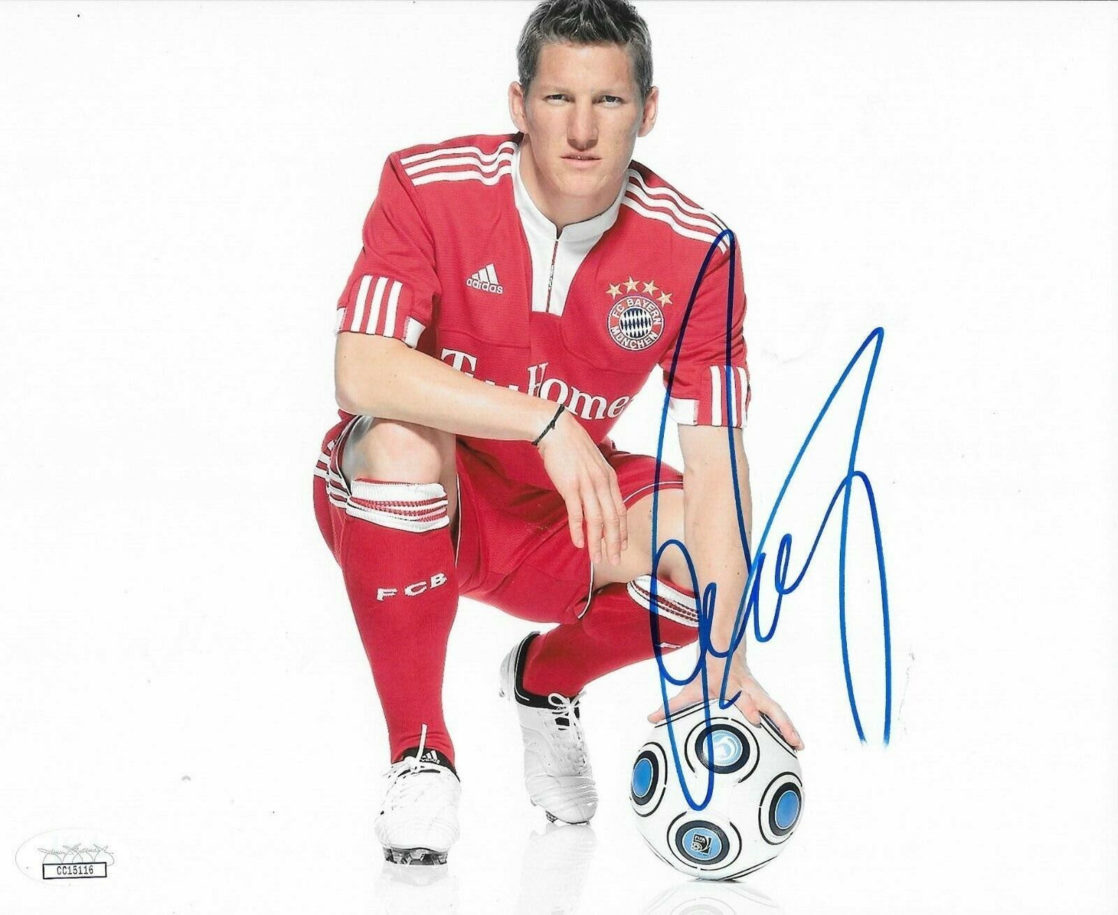 Bastian Schweinsteiger Germany signed Bayern Munich 8x10 Photo Poster painting Chicago MLS 4 JSA