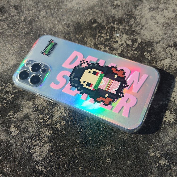 Demon Slayer Nezuko Pixel Style IPhone Case weebmemes