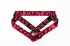 Men's Personality Trend Striped Letter Thong
