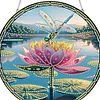 >SALE<Dragonfly Flower 2D Flat DIY Special Shape Diamond Art Sun Catcher Pendant